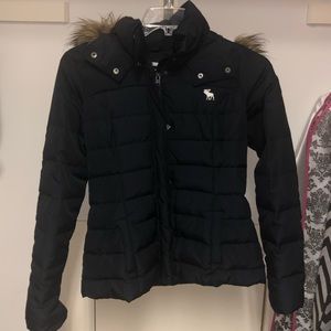 Abercrombie & Fitch Navy Winter Jacket